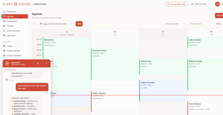 Organizamos sua agenda